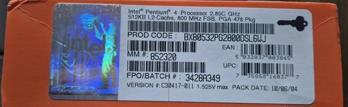 Intel pentium 80c ghz - intel, 4